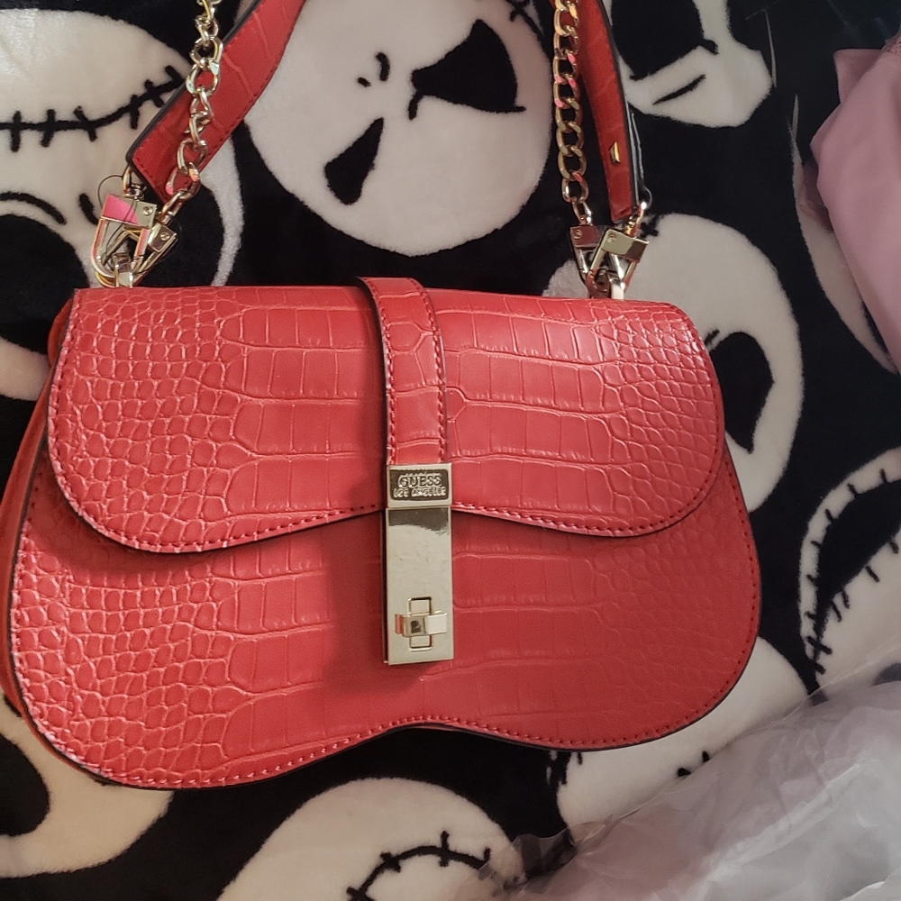 Red Guess handbag